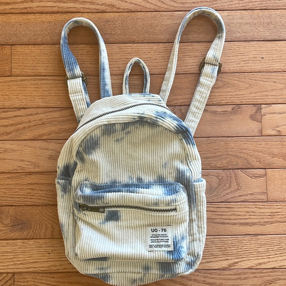 UO-76 Pale Blue Tie Dye Mini Backpack